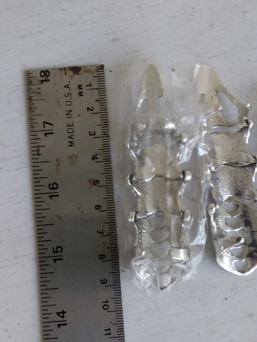 Gothic Full Finger Claw Silver Setvof 4
